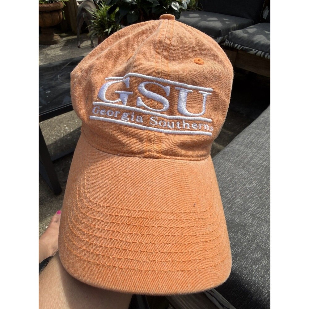 The Game Georgia Southern Eagles GSU Baseball Cap Strap Back Hat Men OSFM Orange